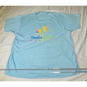 Vintage Paradise Island Hawaii Single Stitch Screen Stars Sz Large